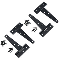 Heavy Duty T Tee Hinge For Sheds Gates Black Powder Coated Finish 4 – 18 Inch