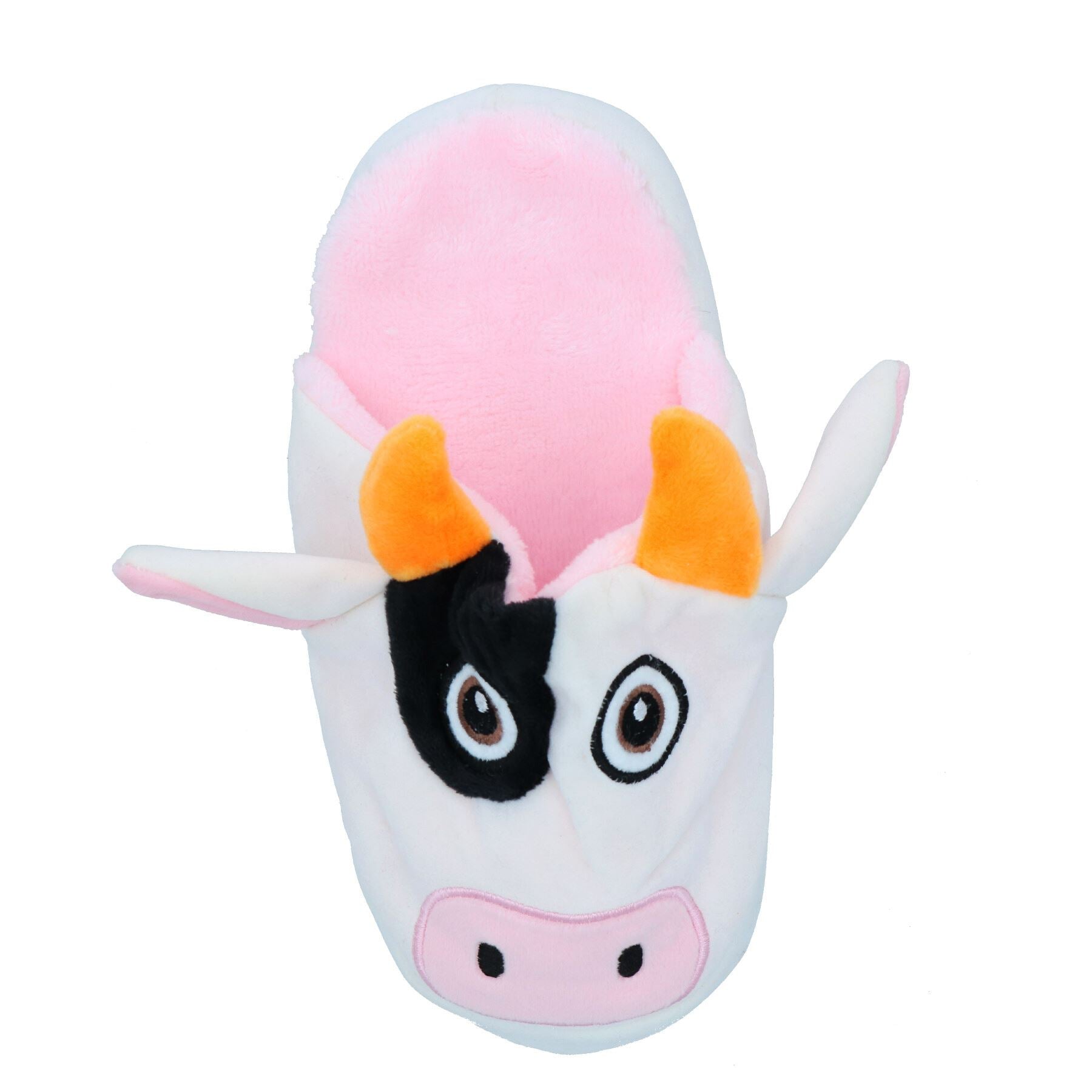 Dog Puppy Gift Shoe Lover Squeaky Plush Doggy's Cow Slipper Play Toy