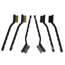 Steel Brass Nylon Assorted Wire Brushes For Spark Plug Electrical Terminals 6pc