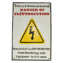 Tilbury & Southend Railway Danger of Electrocution Sign Plaque Wall Train