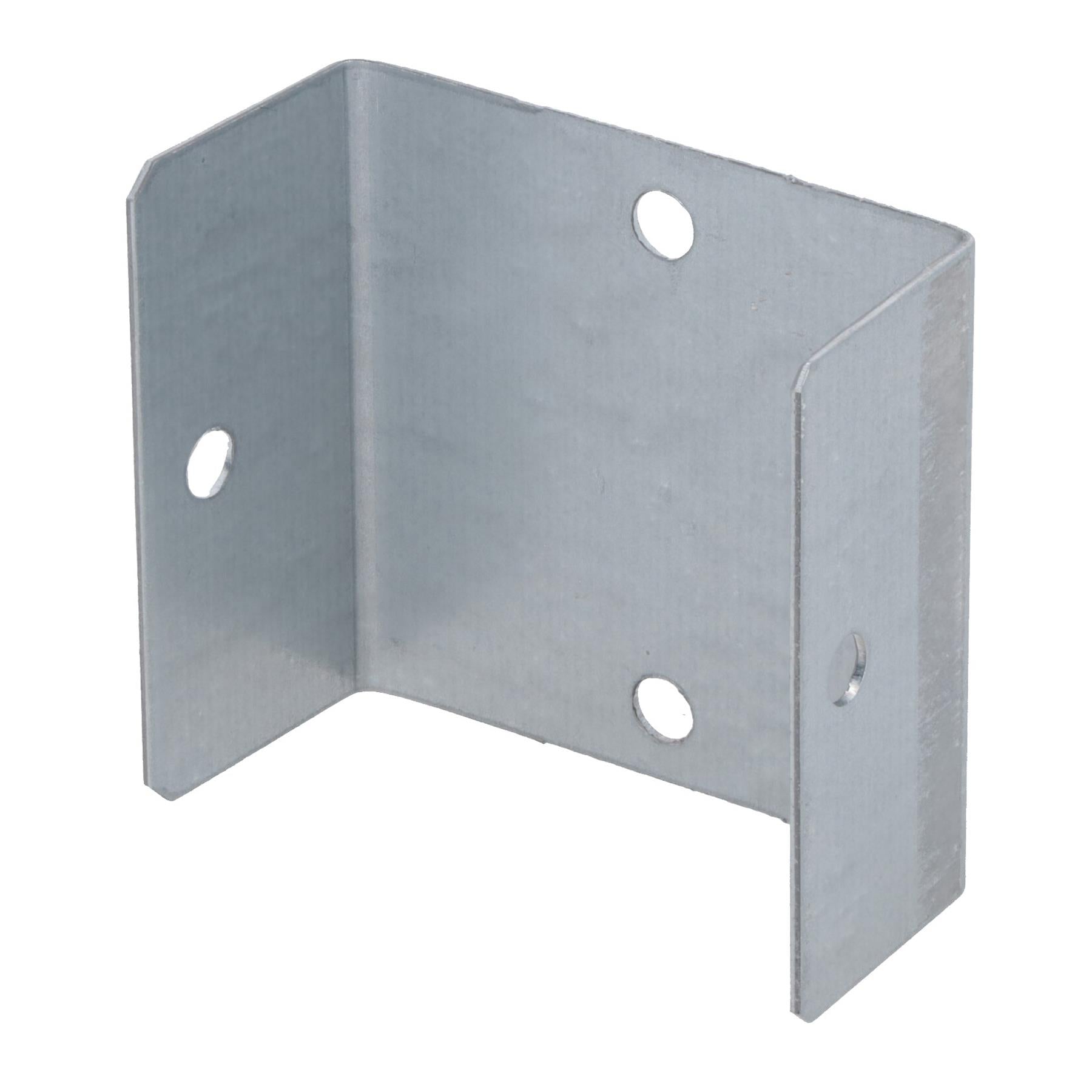 Fence Panel Clip 44mm or 50mm Galvanised Steel Bracket Holder Trellis Post Support