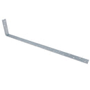 Vertical Light Duty Restraint Strap 600mm Length 100mm Bend Galvanised