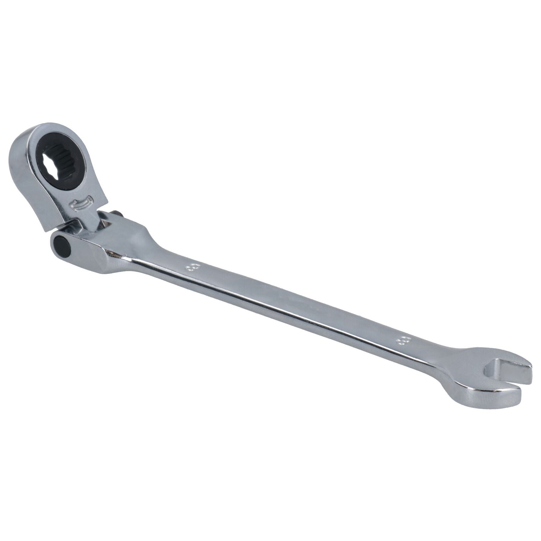 8mm Flexible Headed Ratchet Spanner Wrench Lockable Head 72 Teeth Bi-hex