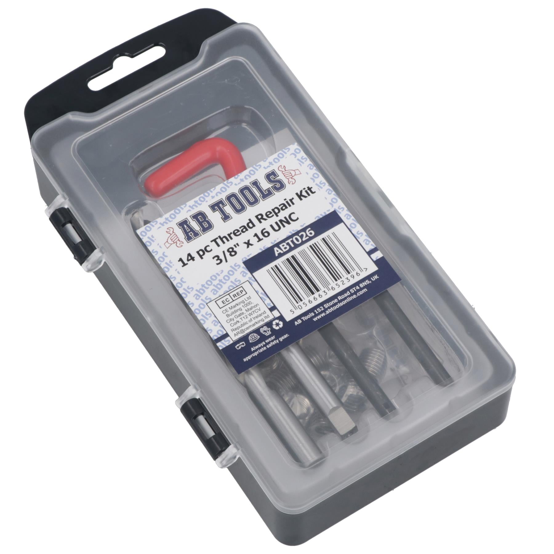 3/8” x 16 UNC Imperial Thread Repair Kit Helicoil Set for Damaged Threads 14pc