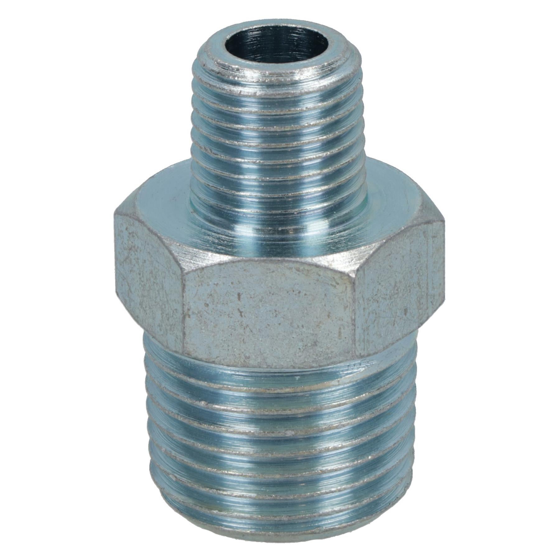 1/4" BSP Male to 1/2" BSP Male Step Up / Down Thread Union Fitting 2 PACK FT055