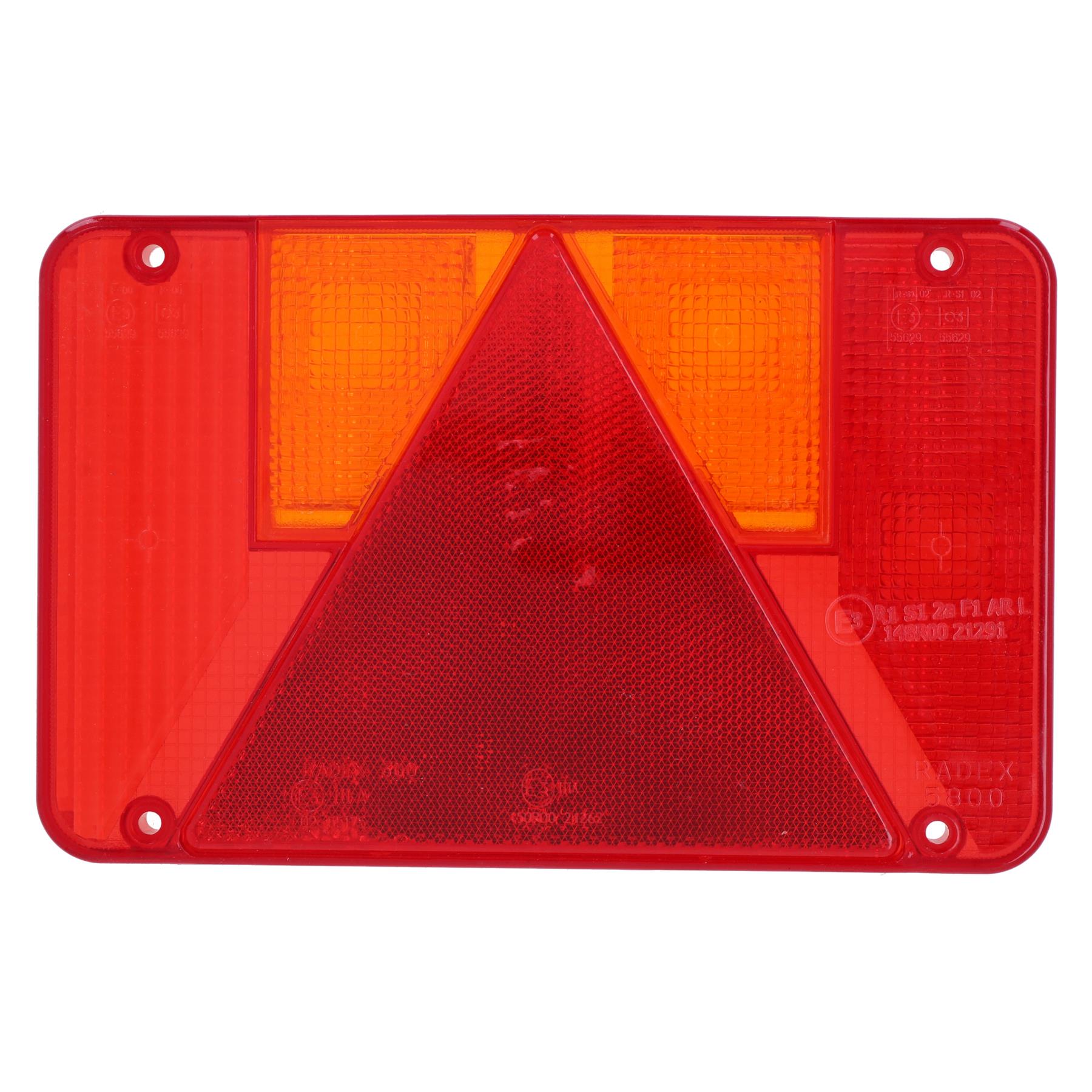 Anhänger Lichtglas Radex Ersatz links für Ifor Williams Indespension TR198