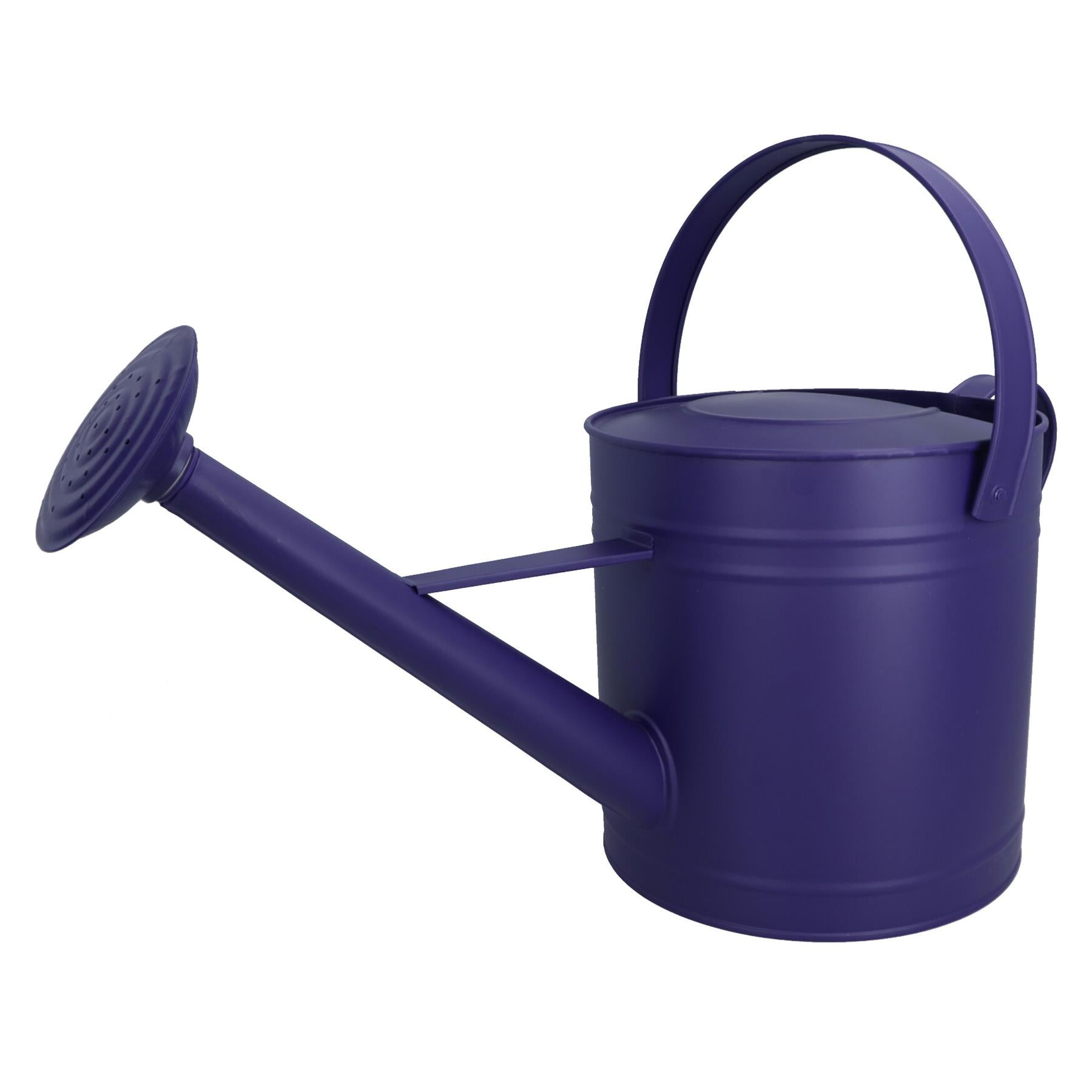 7L Watering Can Purple Steel Metal Water Greenhouse Garden Plants Home