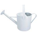 7L Watering Can White Steel Metal Water Greenhouse Garden Plants Home