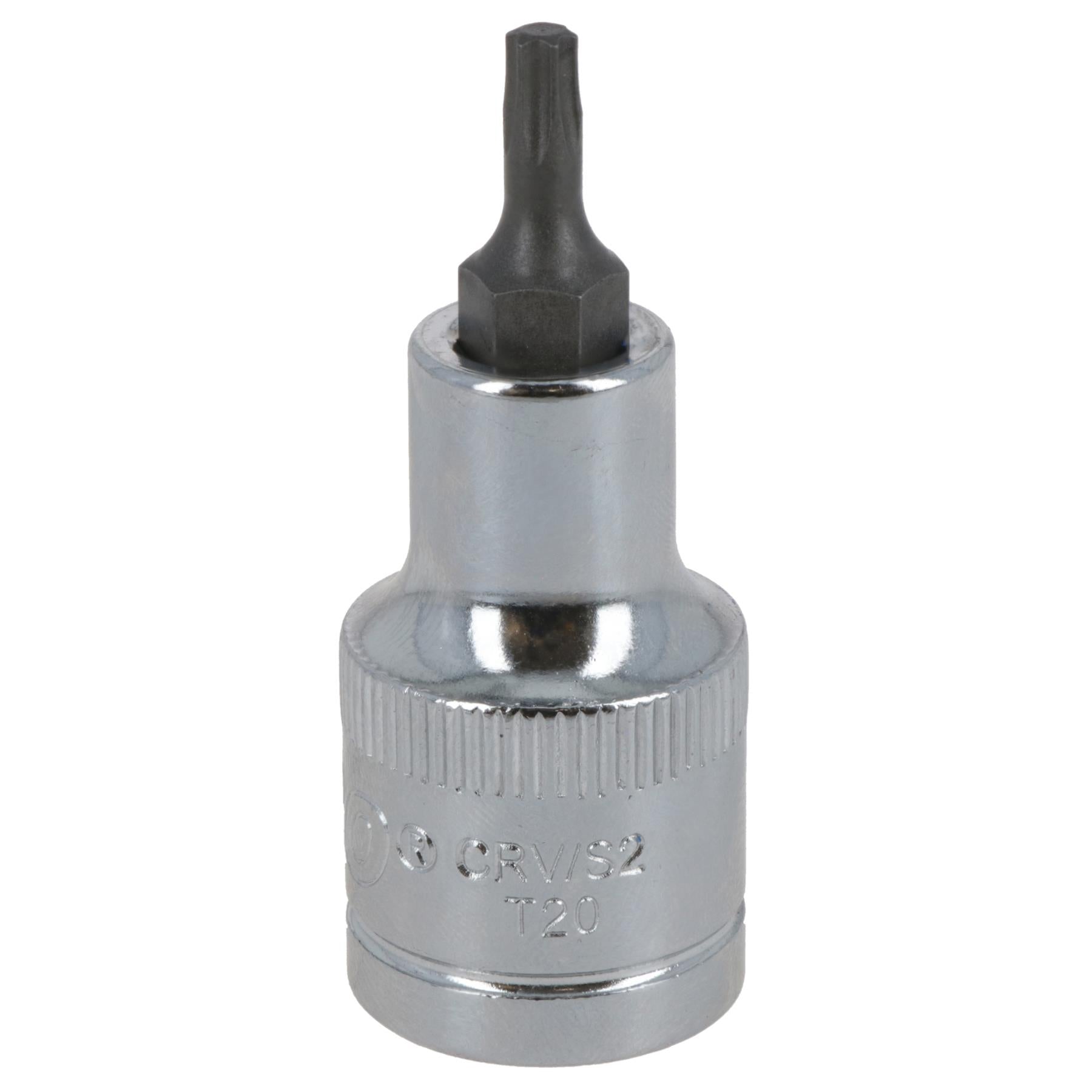 T25 Außen-Torx-Bit Stern-Stecknuss 1/2 Zoll Antrieb Standard Innen Chrom-Vanadium-Stahl
