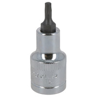 T25 Außen-Torx-Bit Stern-Stecknuss 1/2 Zoll Antrieb Standard Innen Chrom-Vanadium-Stahl