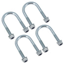 M8 Round Bend U Bolt 34mm x 64mm Width x Length Pipe Clamp Fixing