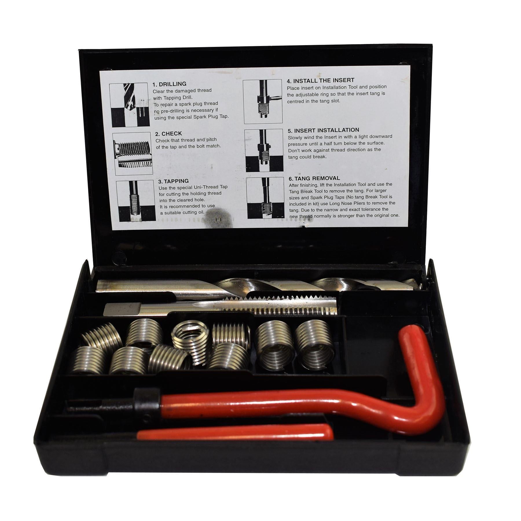 BSF Thread Tap Repair Cutter Kit Helicoil Damaged Threads 14pc Kit – AB ...