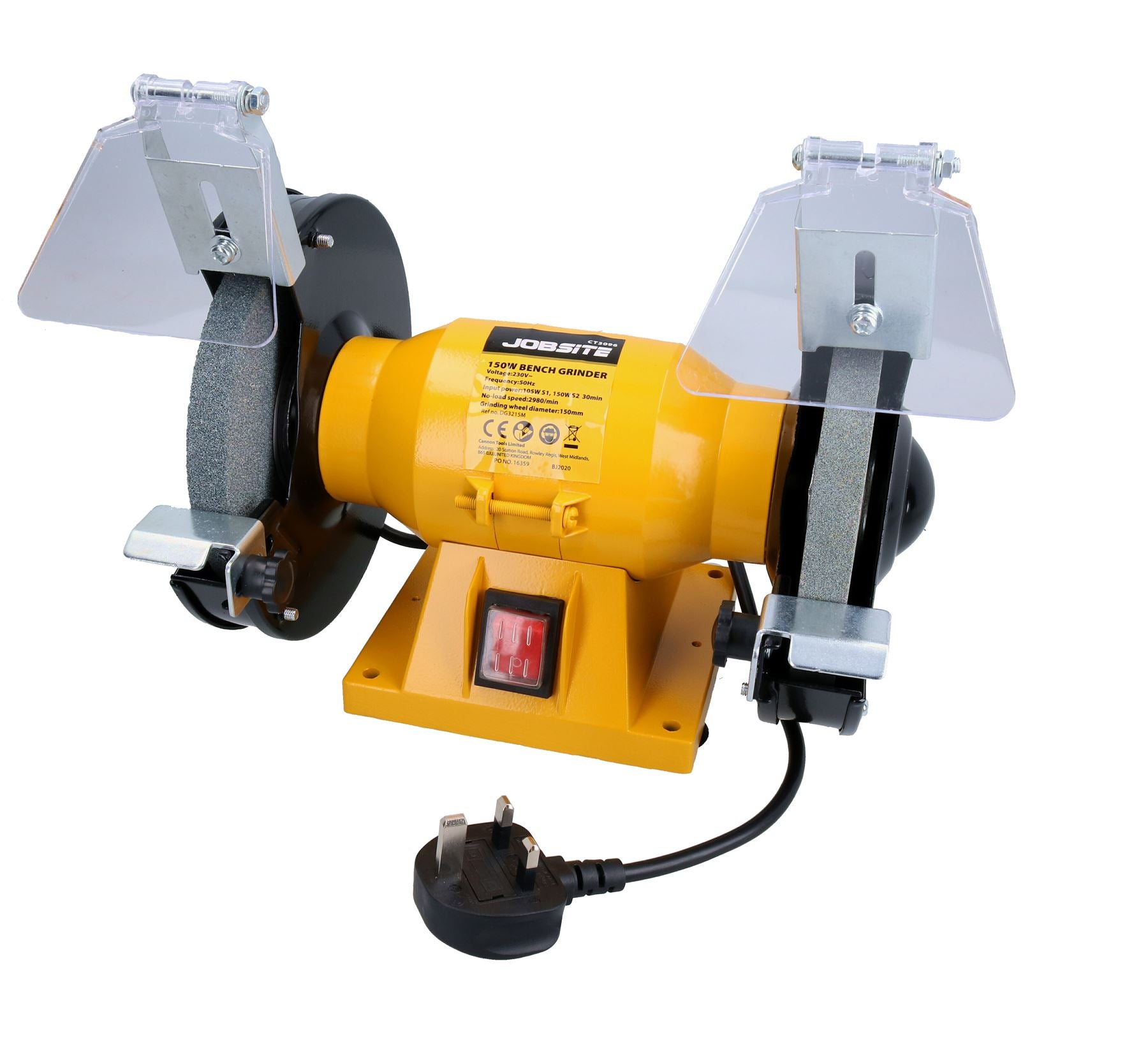 150mm Electric Workshop Bench Grinder 230v and 150w 6" Polishing Grinding