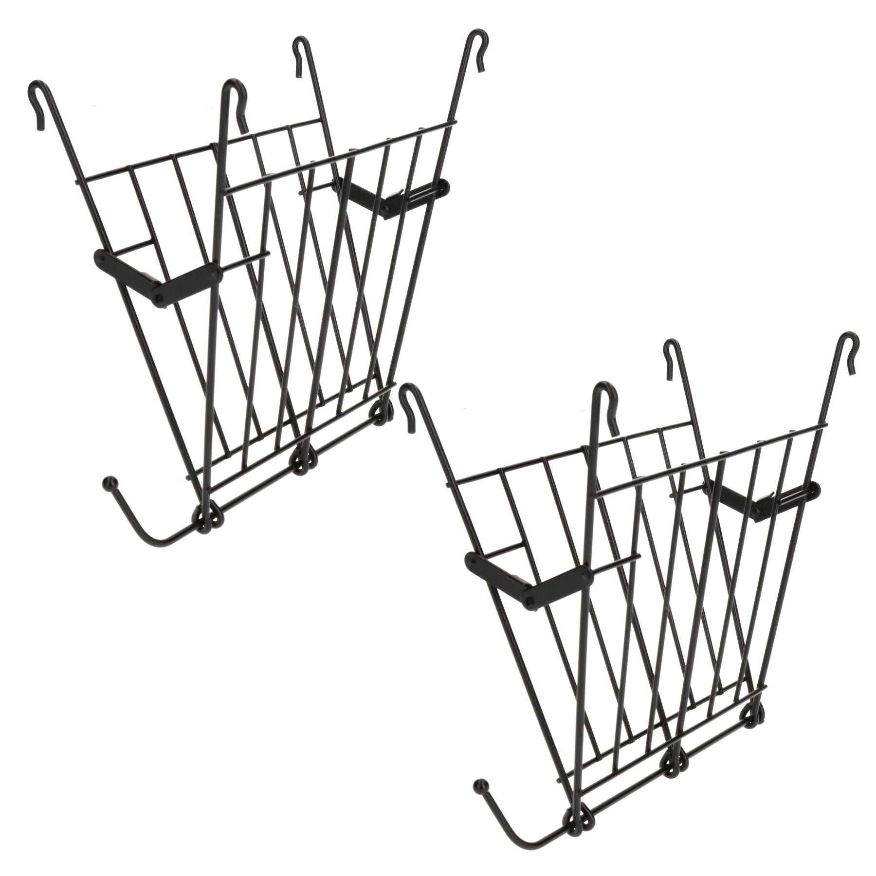 Lot de 2 râteliers à foin pliables en fil de fer pour petits animaux avec support à friandises pour lapin, cochon d'Inde