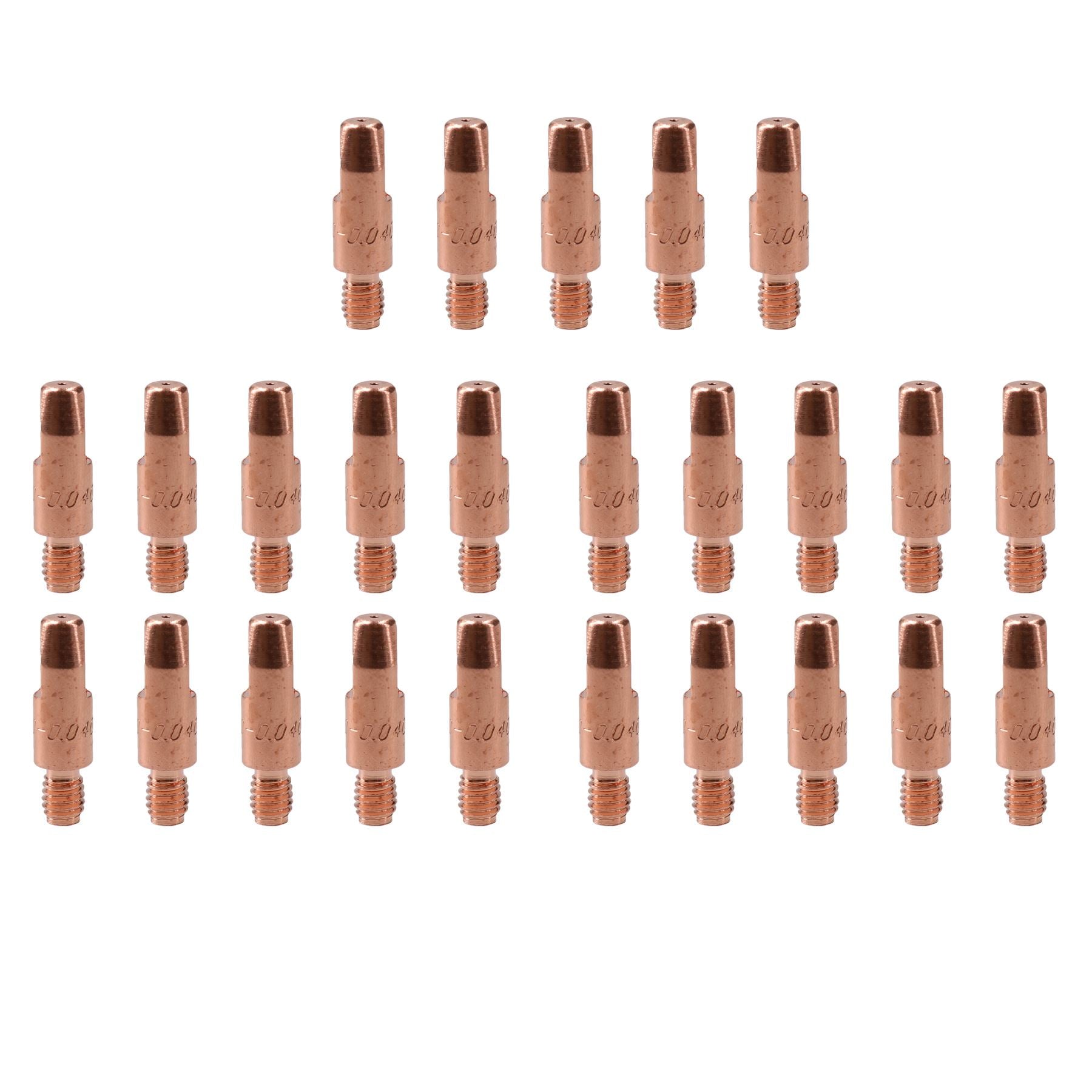 1.0mm Mig Welding Welder Round Contact Tips for MB25 MB36 Euro Torches 25pk