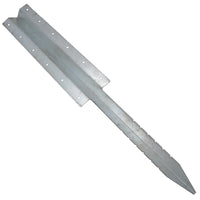 Garden Triple Sleeper Straight Support Spike Stake Galvanised Steel 930mm