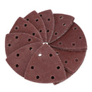 90mm Triangular Sanding Abrasive Discs Pads Hook Loop Backing 40 Grit