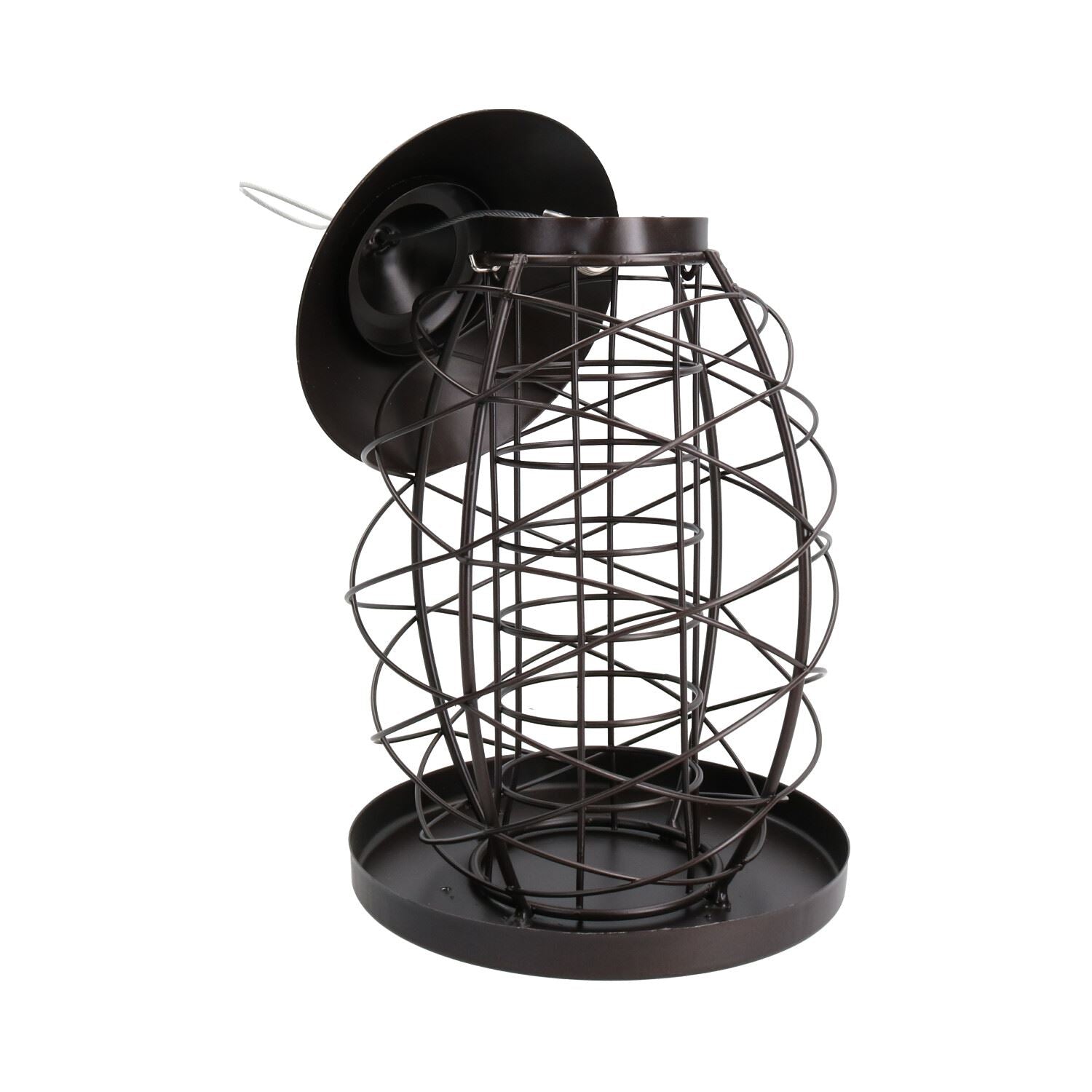 Lantern Bird Feeder FatBall Holder Hanging Feeding Station Wild Birds 17x25cm