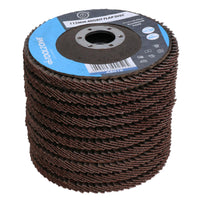 10 x Flap Discs 40 Grit Angle Grinder 4.5" (115mm) Flat Sanding Grinding TE230