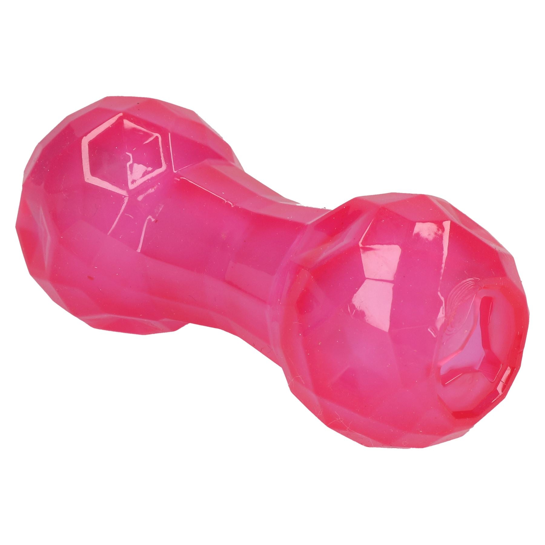 Pink Biosafe Puppy Treat Dispenser Dumbbell& Ball Dog Puppy Toy