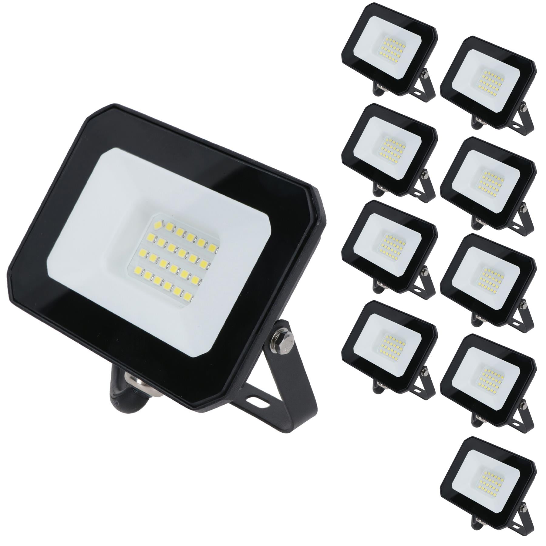20 Watt LED Mini Floodlight Garden Lighting 1600 Lumens IP65 + Bracket
