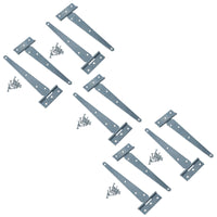 Heavy Duty T Tee Hinge For Sheds Gates Doors Zinc Plated Finish 4 – 18 Inch