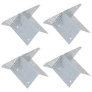 Arris Rail Bracket Fence Post Support Galvanised 100mm, 225mm or 300mm