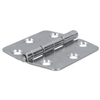 Polished Butterfly Door Hinge Stainless Steel 75mm x 73mm 316 Marine Cabin