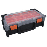 18in Cantilever Style Toolbox Tool Box Storage Container Organiser Compartment