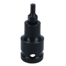 4mm 1/2in Drive Stubby Impact Impacted Male Allen Hex Key Socket 55mm Length