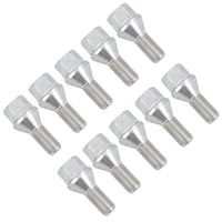 Boulons de roue de rechange coniques M12 x 1,5 pour moyeux de remorque, lot de 10