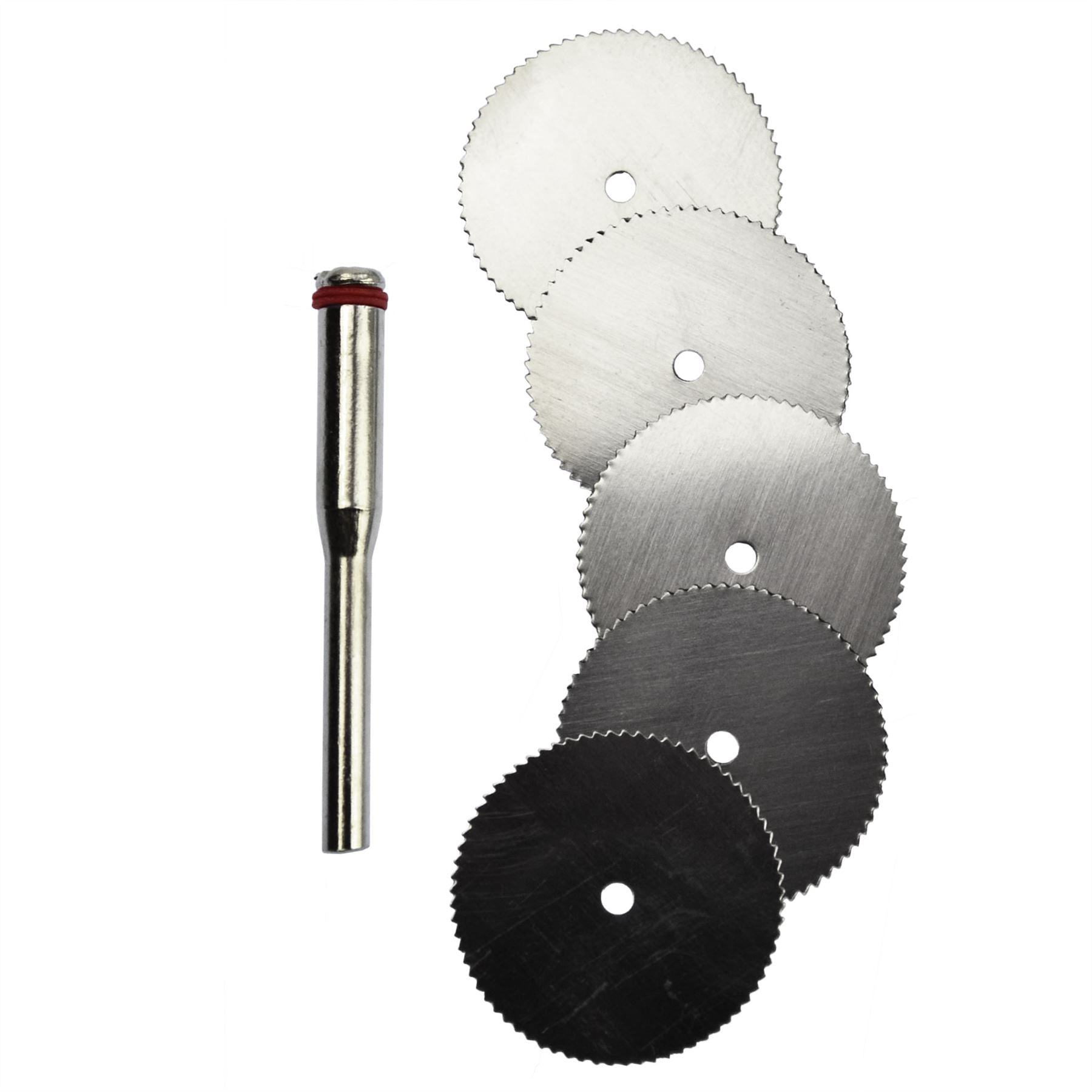 Rotary Tool HSS Saw Blade Cutting Circular Discs Set 22mm with 3.17mm Mandrel