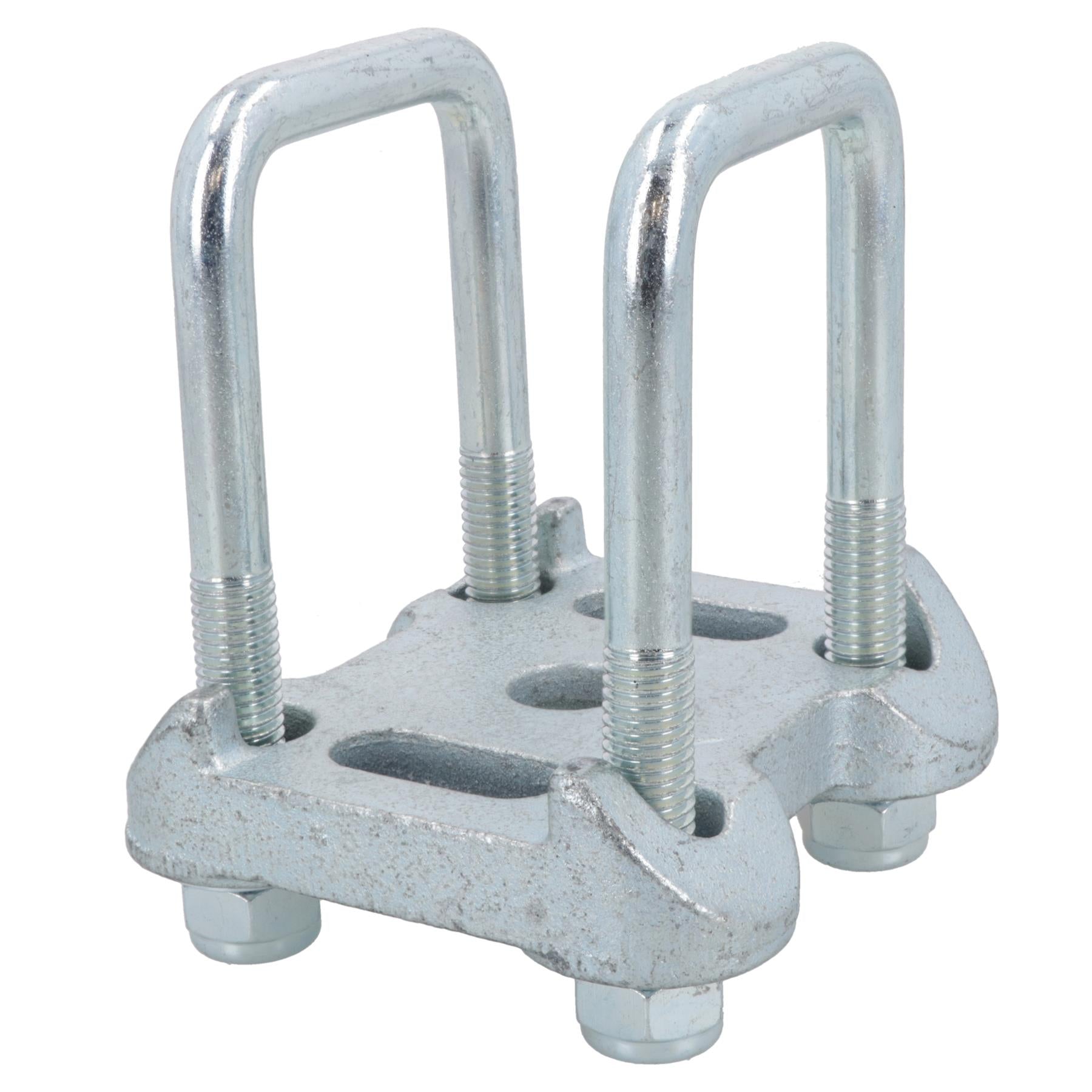 2 U-Bolzen 1 Grundplatte für Ifor Williams Anhänger Einzelne Parabolische Blattfedern 52x115mm