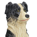 Border Collie Sheep Dog Door Stop Cast Iron Wedge Doorstop House Home Shed