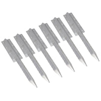 Garden Double Sleeper Straight Support Spike Stake Stainless Steel 670mm
