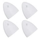 Air Vent Scoop Drain Cover Clamshell Shell Shaped White 56x50x12mm