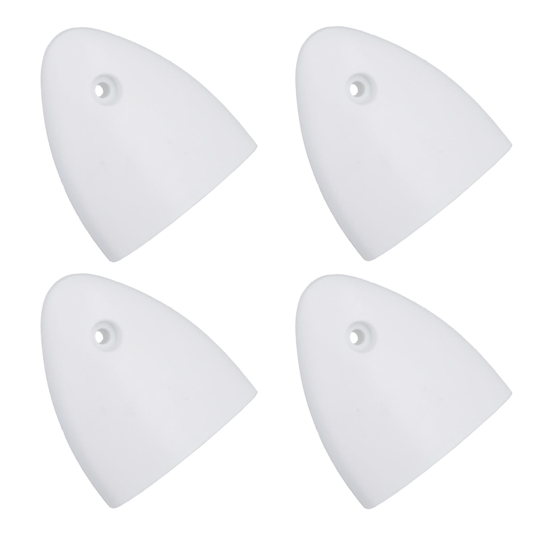 Air Vent Scoop Drain Cover Clamshell Shell Shaped White 56x50x12mm