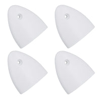 Air Vent Scoop Drain Cover Clamshell Shell Shaped White 56x50x12mm