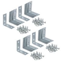 37mm (1.5in) Corner Brace Bracket Set L Shaped Mending Reinforcing Plate