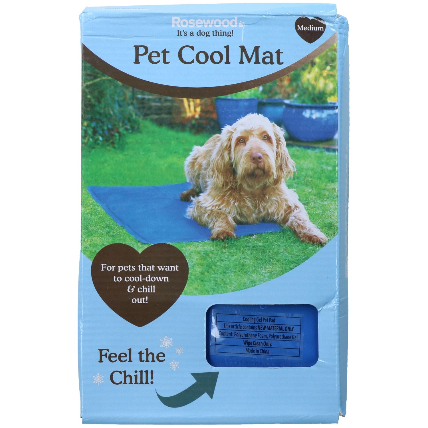Medium Pet Chillax Pet Cooling Gel Mat Dog Cat Heat Relief Pad 50x65cm