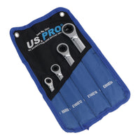 Torx / E Ratchet Spanner Wrench Set Double Ended E6 - E24 4pc Set BERGEN AT482