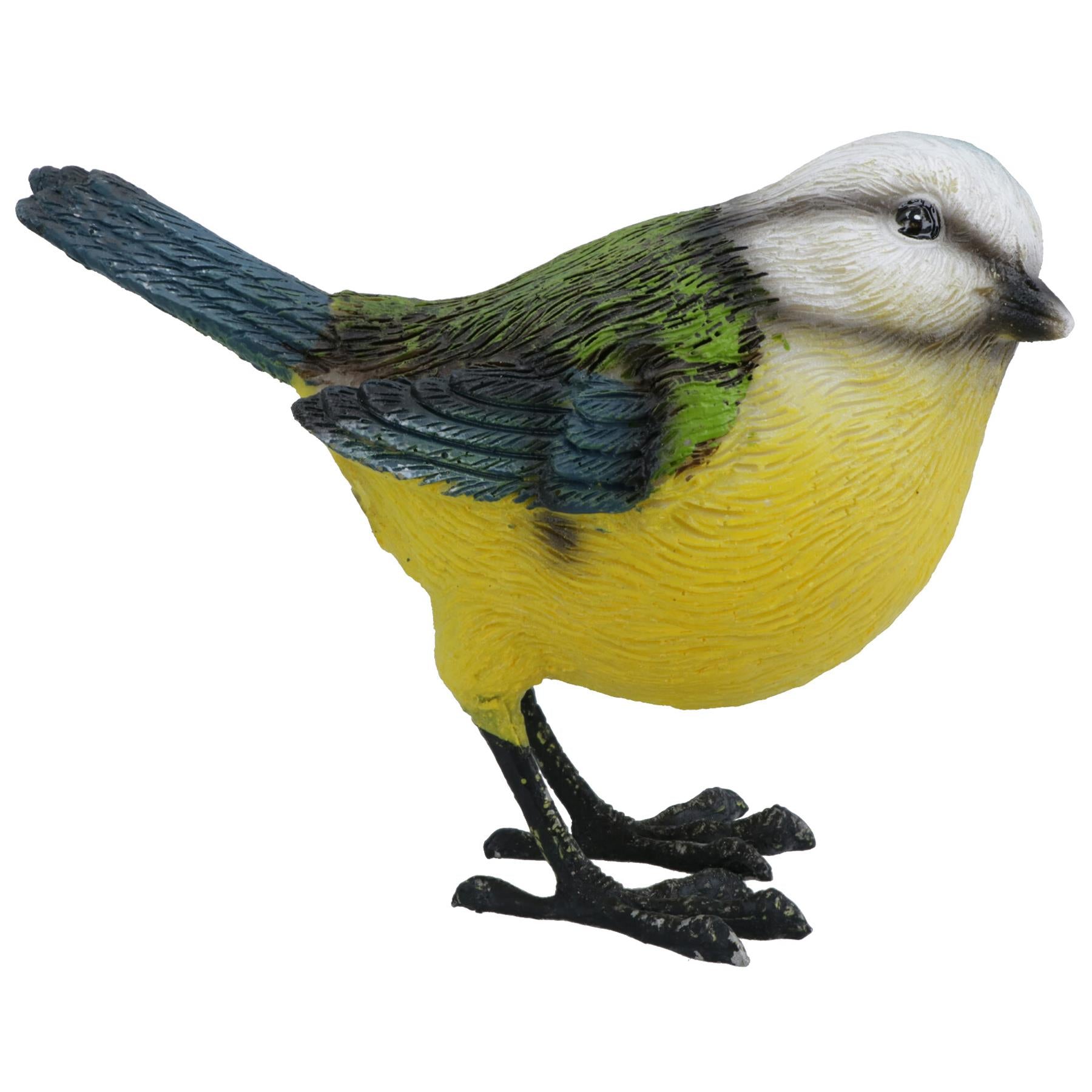 Blue Tit Garden Sculpture Ornament Statue Resin Decoration Animal Bird