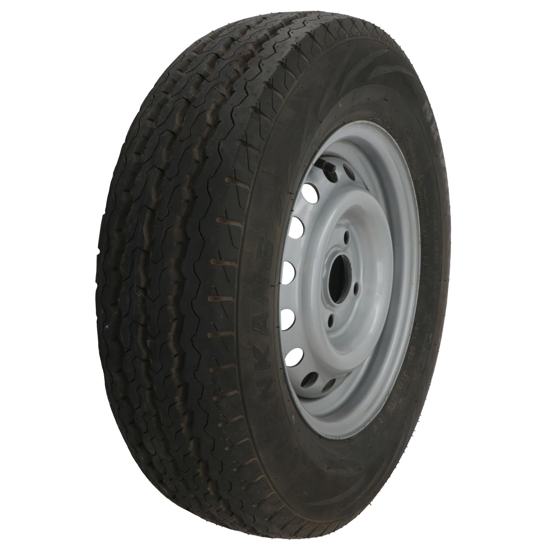 Trailer Wheel & Tyre 175R13 4 Stud 100mm PCD 57mm Centre Hole