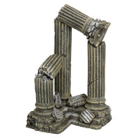 Aquatic Aquarium Giant Column Ruins Fish Tank Ornament 17x16x28cm