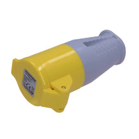 Mains 110v 16A Site Power Socket Yellow Building Construction Tools IP44