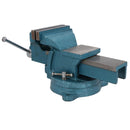 4 Inch Heavy Duty Bench Vice With Swivel Base + Anvil Workshop Clamp Cast Iron