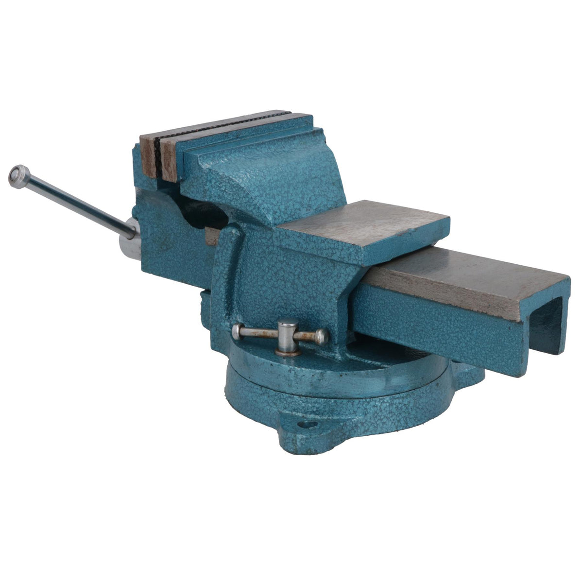 4 Inch Heavy Duty Bench Vice With Swivel Base + Anvil Workshop Clamp Cast Iron