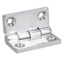 Polished Door Butt Hinge Stainless Steel 50mm x 50mm 316 Marine Cabin