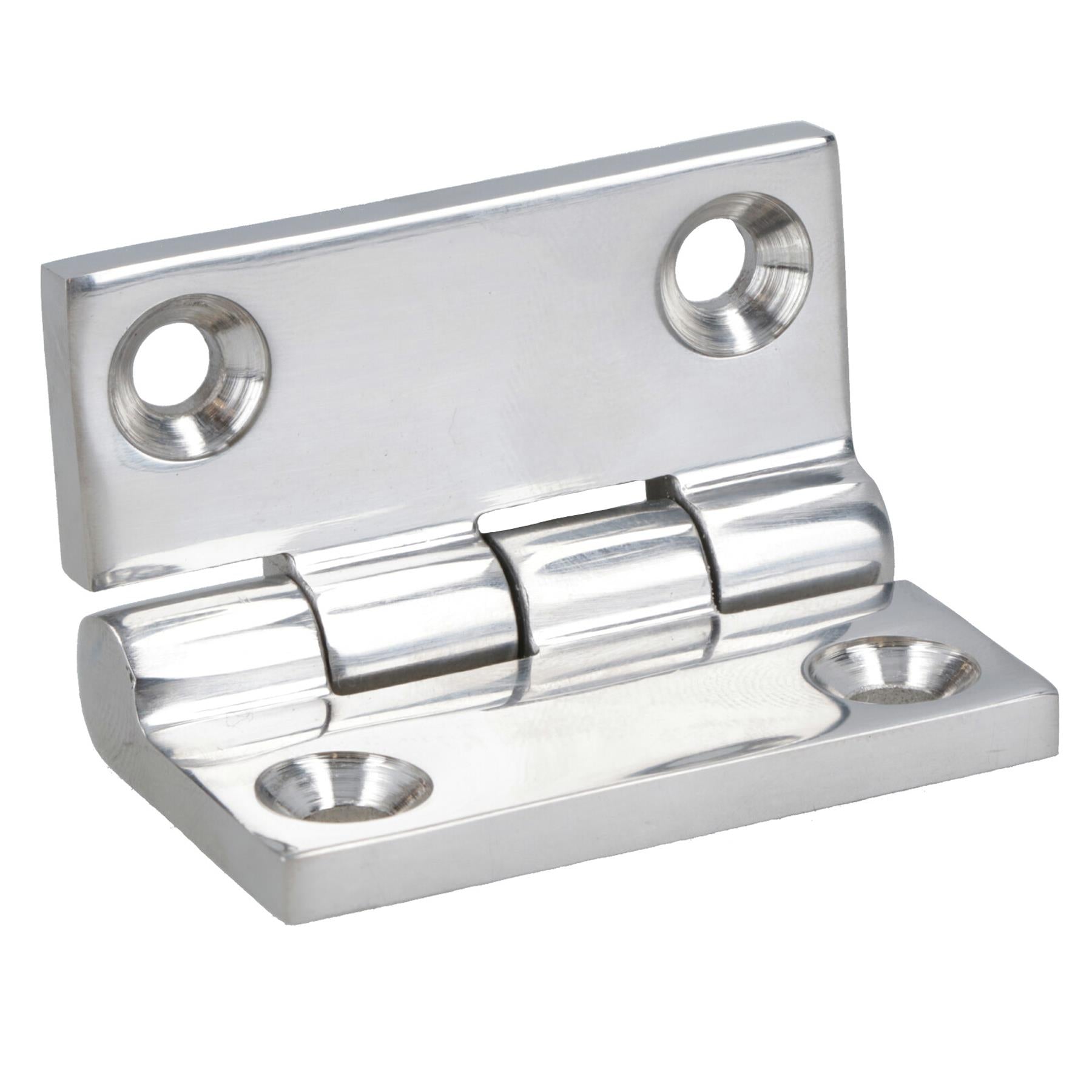 Polished Door Butt Hinge Stainless Steel 50mm x 50mm 316 Marine Cabin