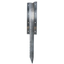 Garden Double Sleeper Straight Support Spike Stake Stainless Steel 670mm